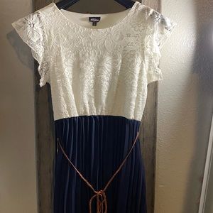 White & Blue Dress